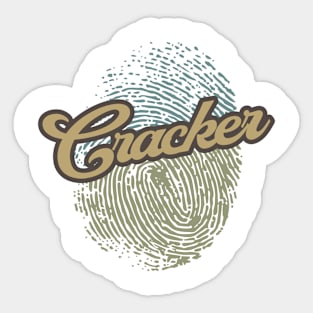 Cracker Fingerprint Sticker